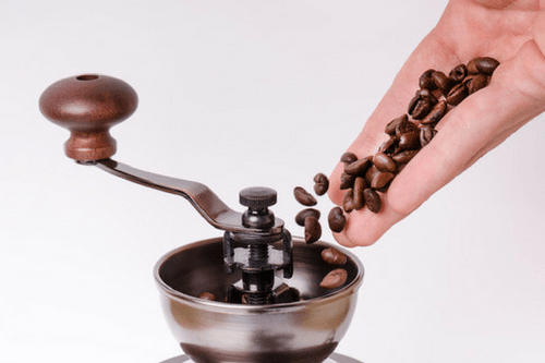 Manual coffee bean grind for French Press