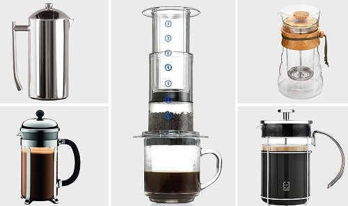 different Design Of The French Press Machine