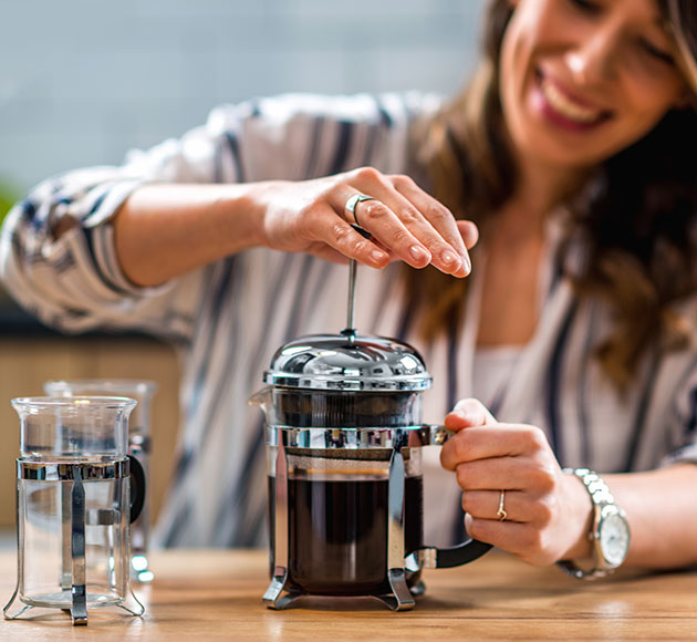 How to make French press coffee in a bodum